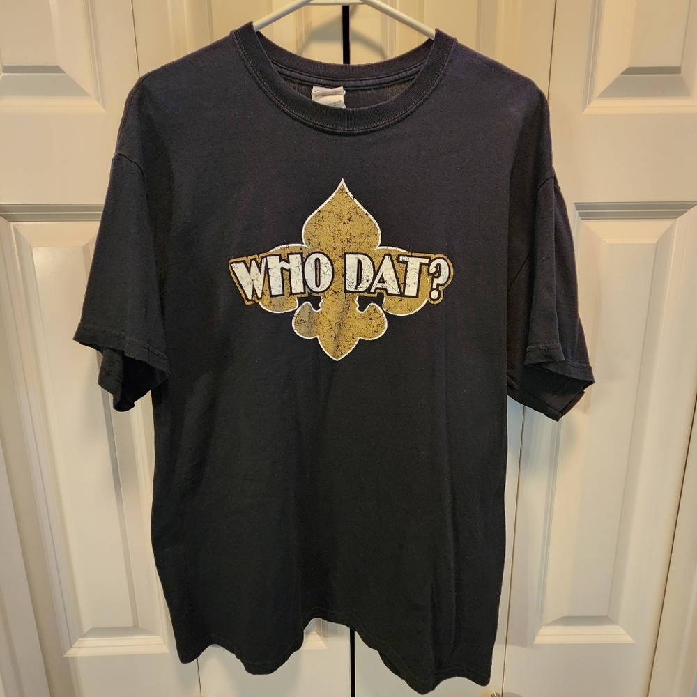 New Orleans Saints Who Dat? Black T-Shirt
